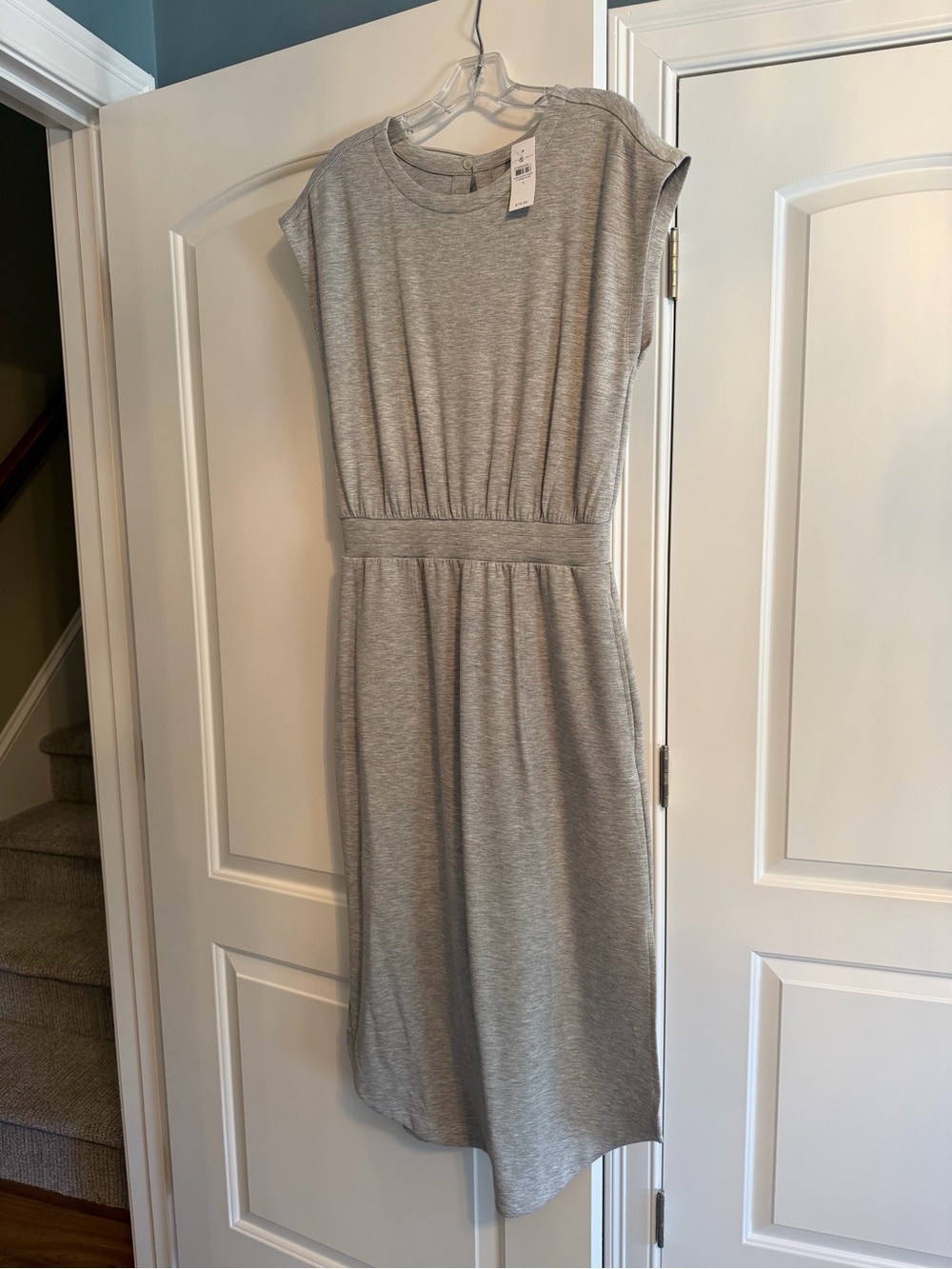 Lou & Grey Light Heather Gray Midi Dress